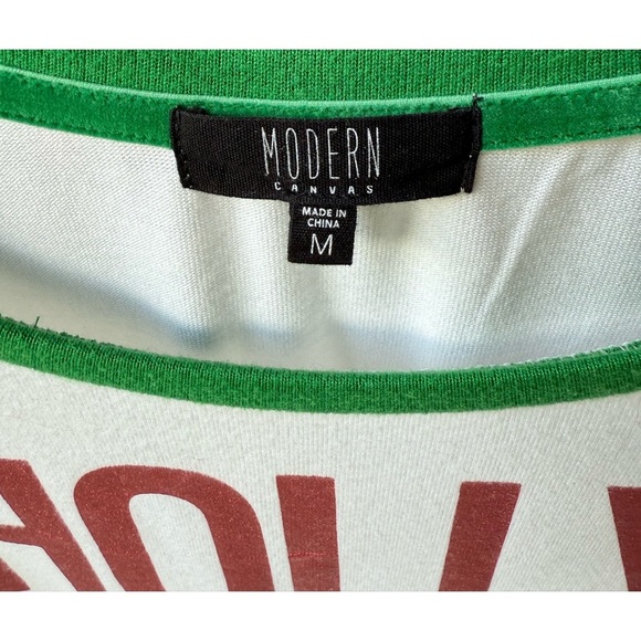 Festive Green and White Holiday Top - Picture 3 of 4